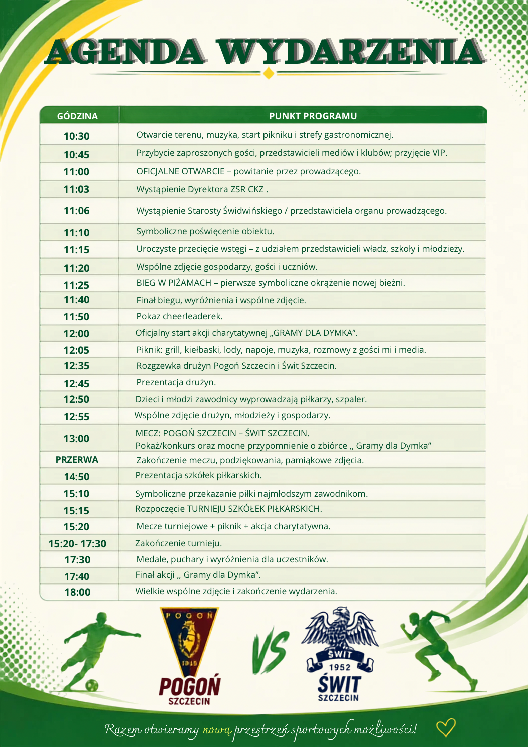 Agenda wydarzenia